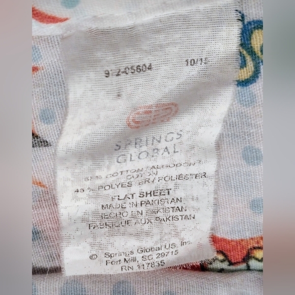 Pokemon Nintendo Springs Global Bed Flat Sheet 92" x 64" 2007 Pikachu Piplup - Picture 4 of 5